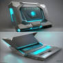 Futuristic laptop