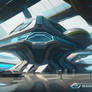 Futuristic airport