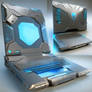 Futuristic laptop