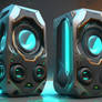 Futuristic PC speakers