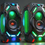 Futuristic PC speakers