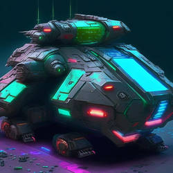 Futuristic tank