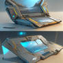 Futuristic laptop