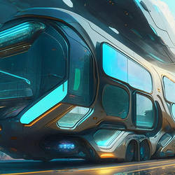 Futuristic bus