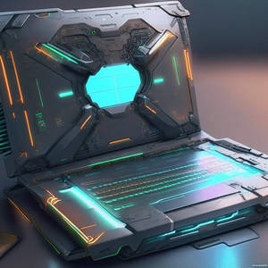 Futuristic laptop