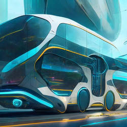 Futuristic bus