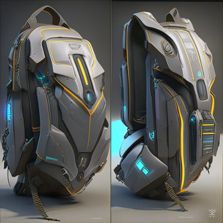 Futuristic backpack by Pickgameru on DeviantArt