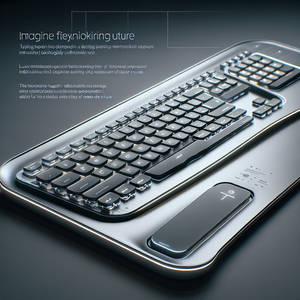 Futuristic PC keyboard