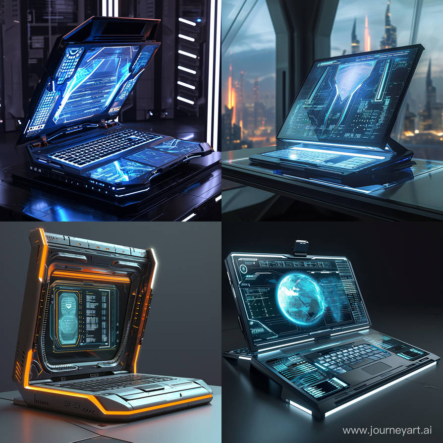 Futuristic Portable Computer Futuristic laptop by Pickgameru on DeviantArt