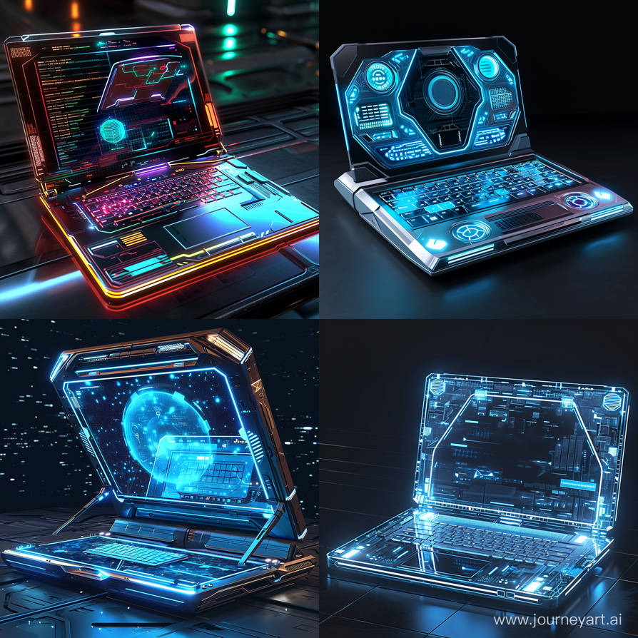 Futuristic Portable Computer Futuristic laptop by Pickgameru on DeviantArt