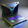 Futuristic laptop