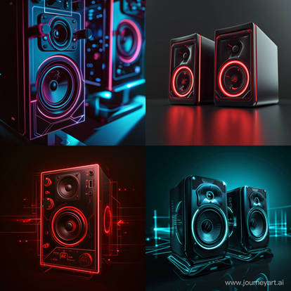Futuristic PC speakers