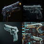 Futuristic pistol