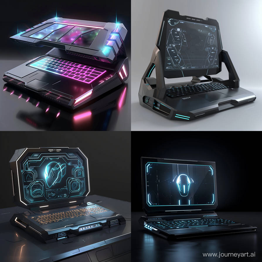 Futuristic Portable Computer Futuristic laptop by Pickgameru on DeviantArt