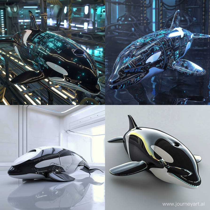 Futuristic orcinus orca by Pickgameru on DeviantArt