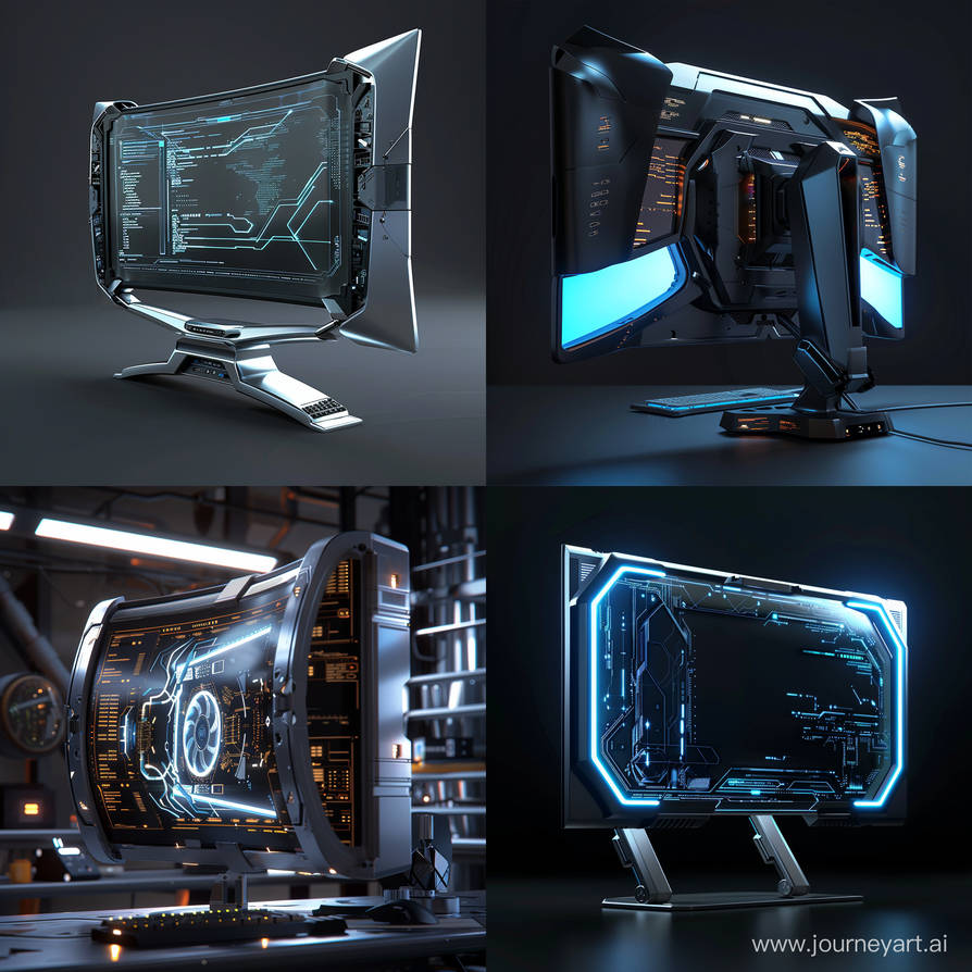Futuristic PC monitor by Pickgameru on DeviantArt