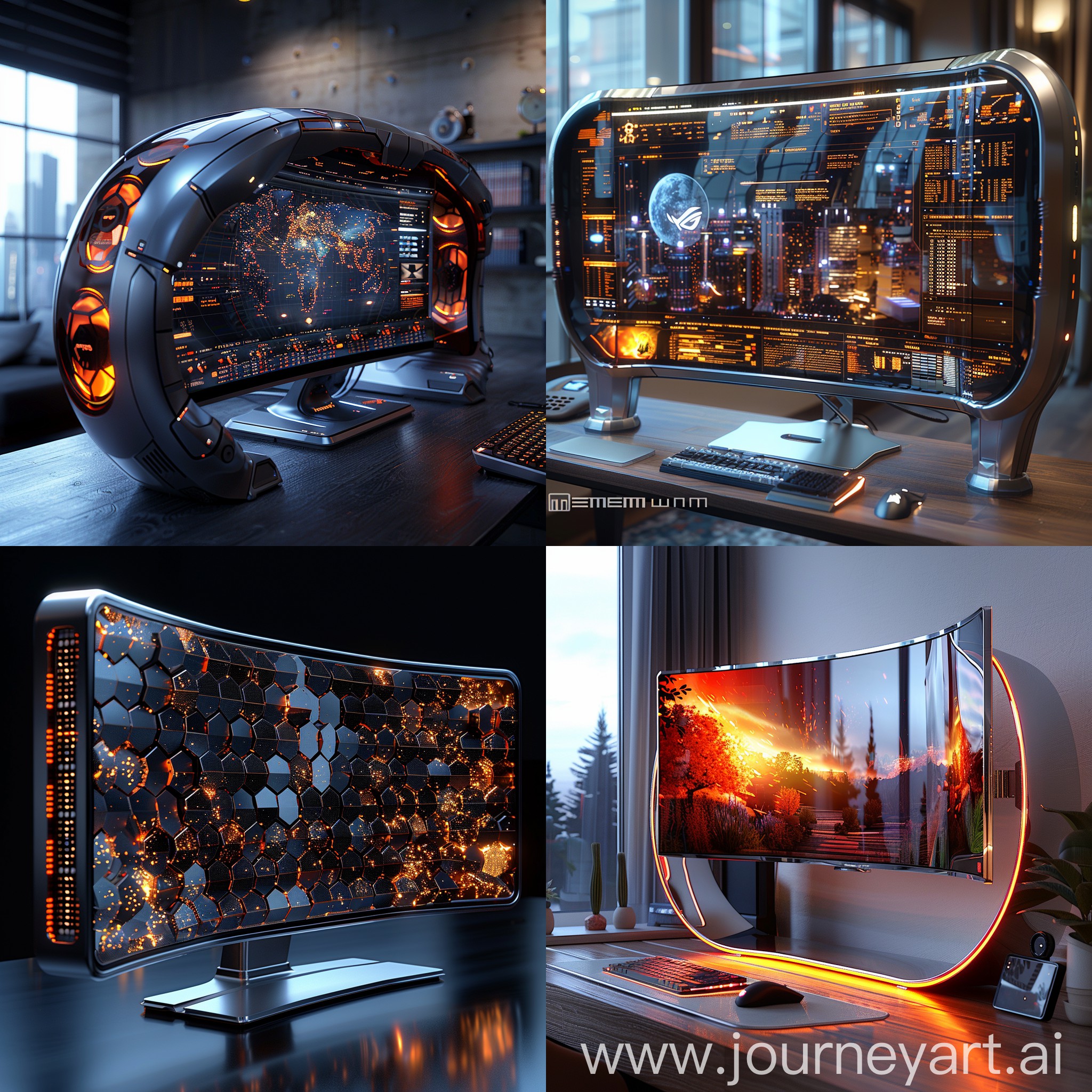 Futuristic Style Computer Futuristic PC monitor by Pickgameru on DeviantArt