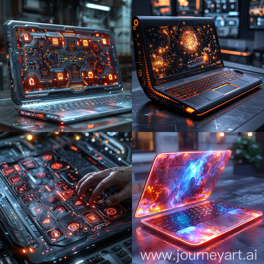 Futuristic Portable Computer Futuristic laptop by Pickgameru on DeviantArt