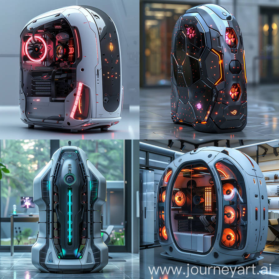 Futuristic PC case by Pickgameru on DeviantArt
