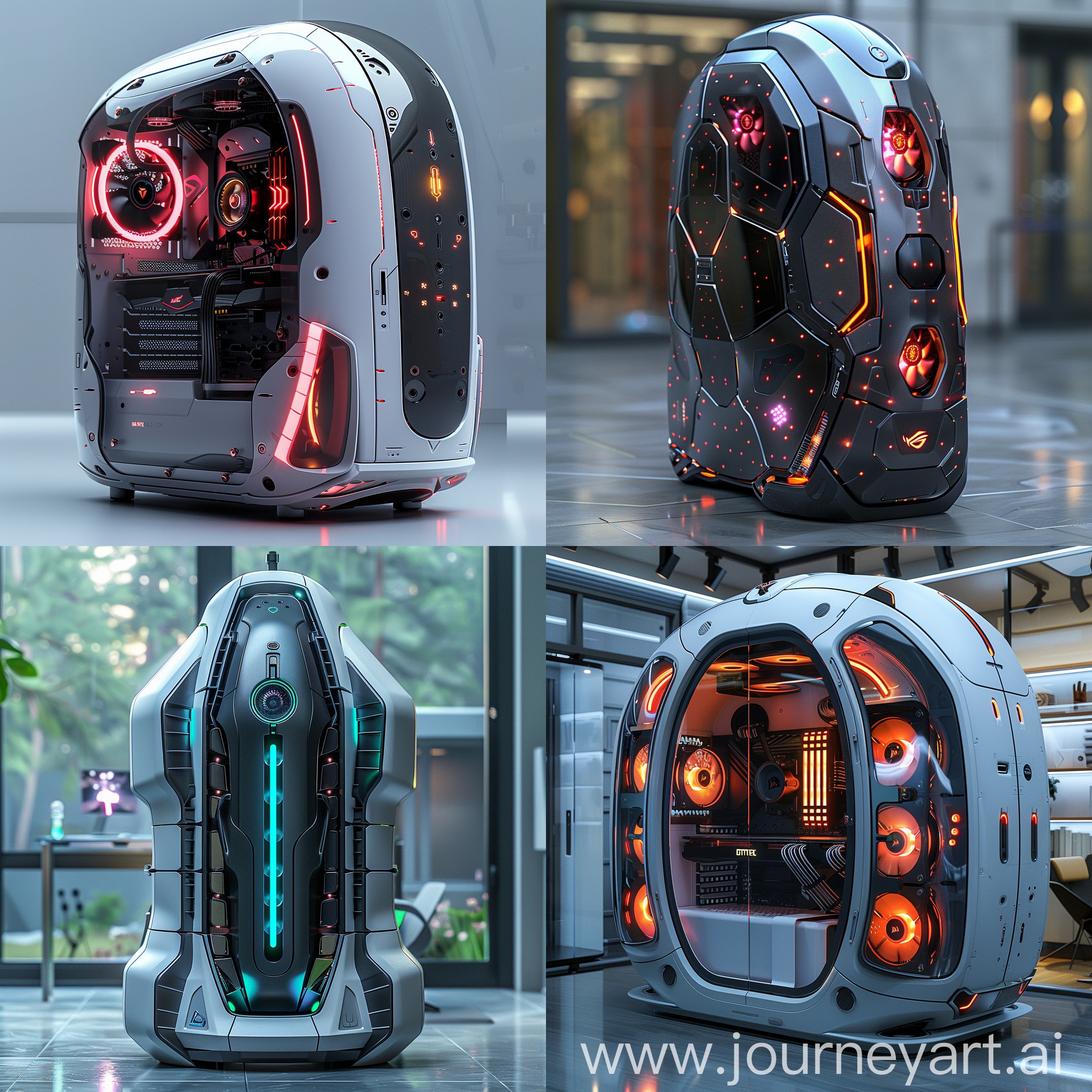 Computer Case With Design Futuristic PC case by Pickgameru on DeviantArt