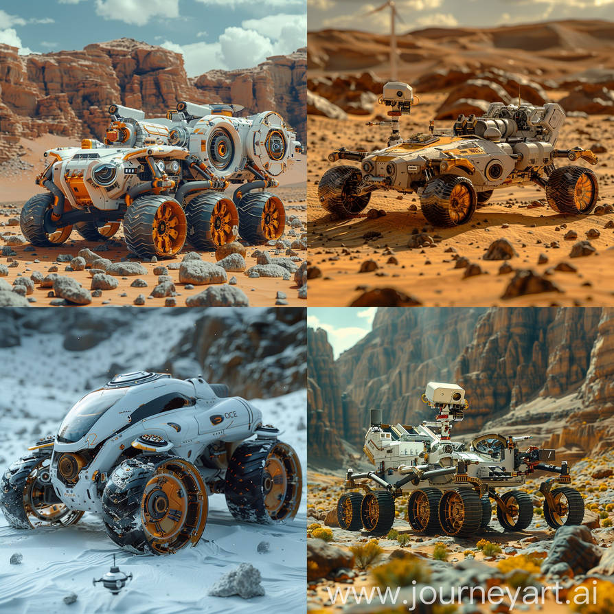 Futuristic Mars Rover by Pickgameru on DeviantArt