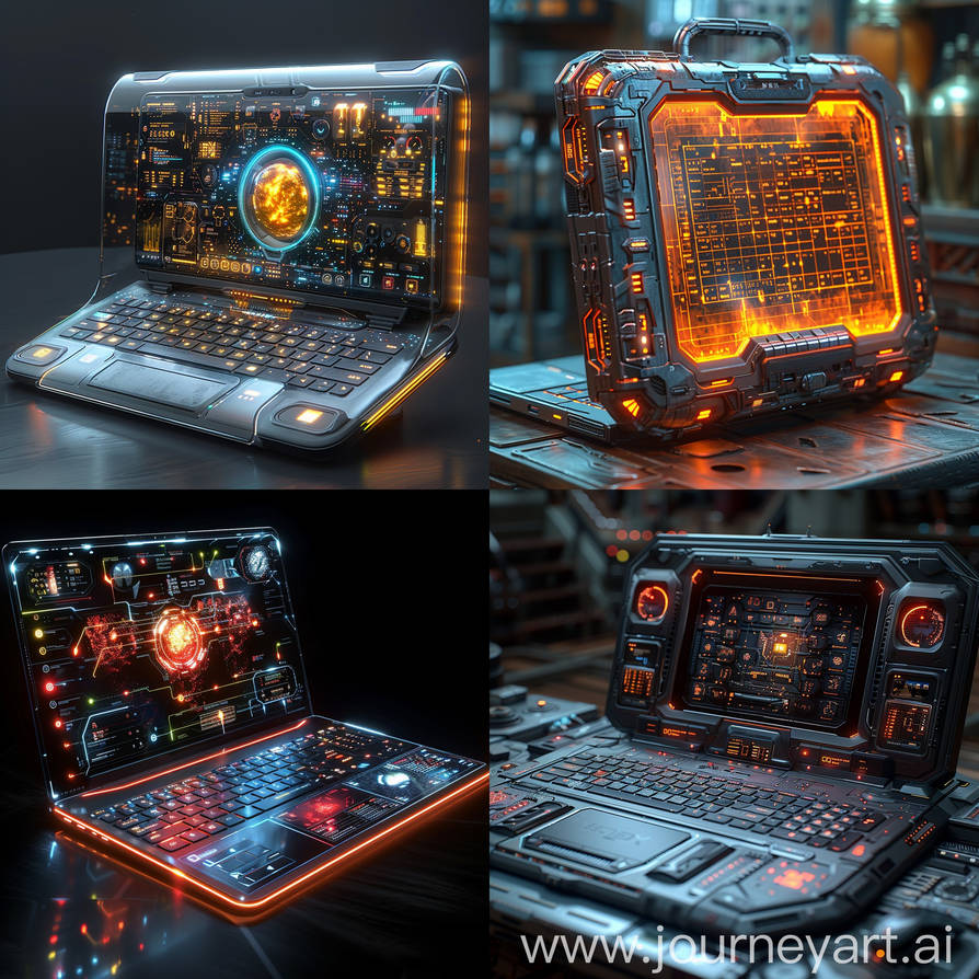 Futuristic Portable Computer Futuristic laptop by Pickgameru on DeviantArt