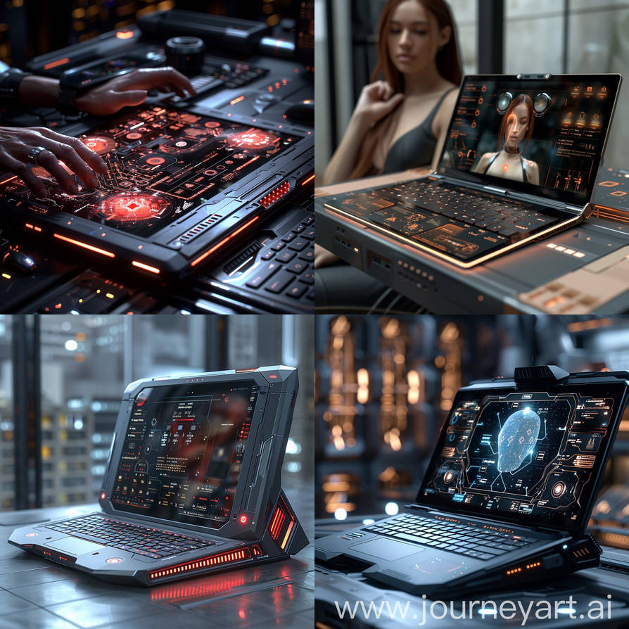 Futuristic Portable Computer Futuristic laptop by Pickgameru on DeviantArt