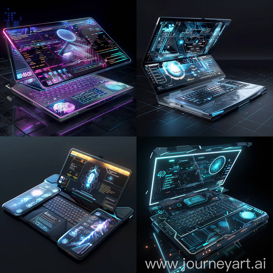 Futuristic Portable Computer Futuristic laptop by Pickgameru on DeviantArt