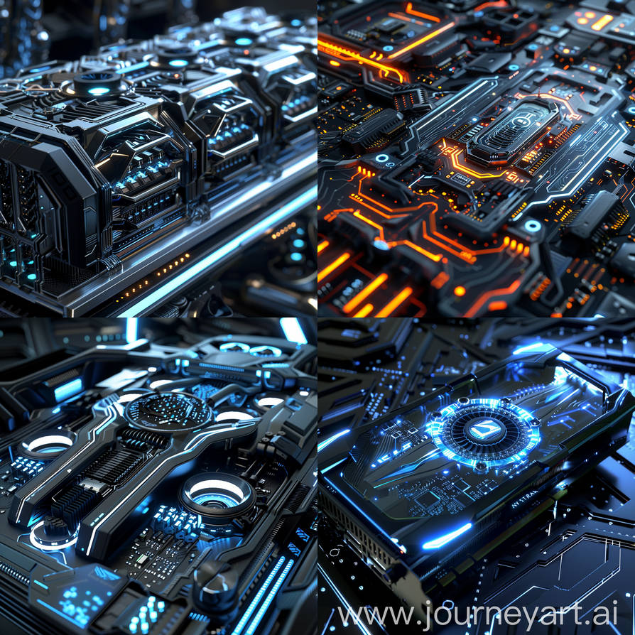 Sci Tech Graphics Sci-fi futuristic PC graphics card by Pickgameru on DeviantArt