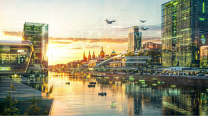 Futuristic Saint Petersburg