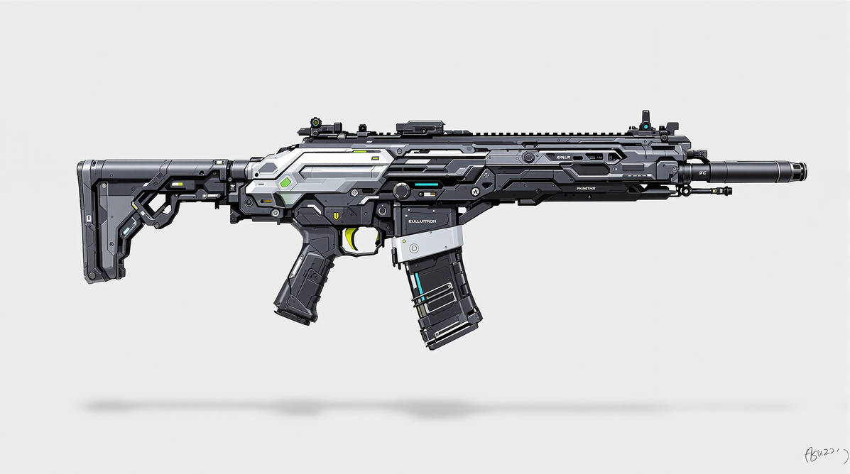 Timeshift Assault Rifle Futuristic assault rifle by Pickgameru on DeviantArt
