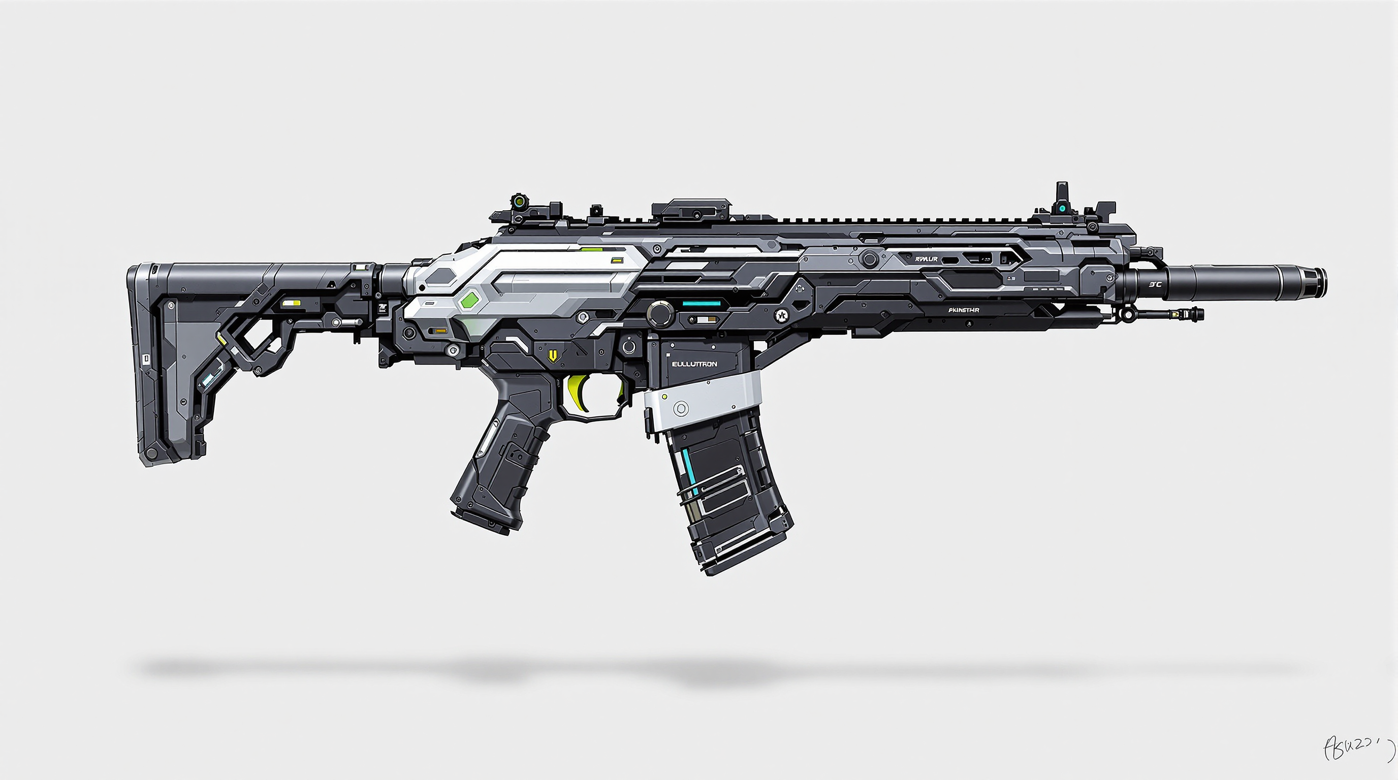 Deviantart Assault Rifle Futuristic assault rifle by Pickgameru on DeviantArt
