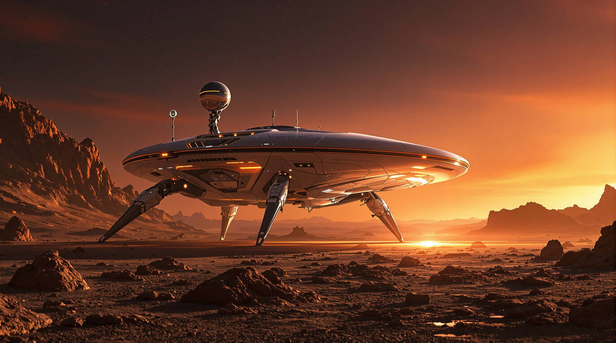 Futuristic lander by Pickgameru on DeviantArt