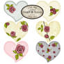 Clipart - Heart and Roses