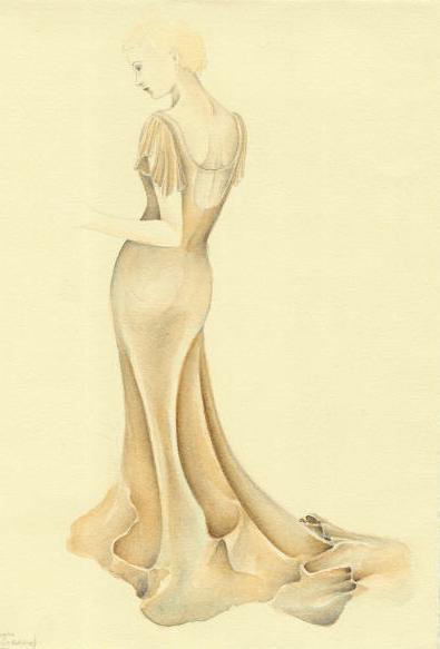 Evening Gown - Bone