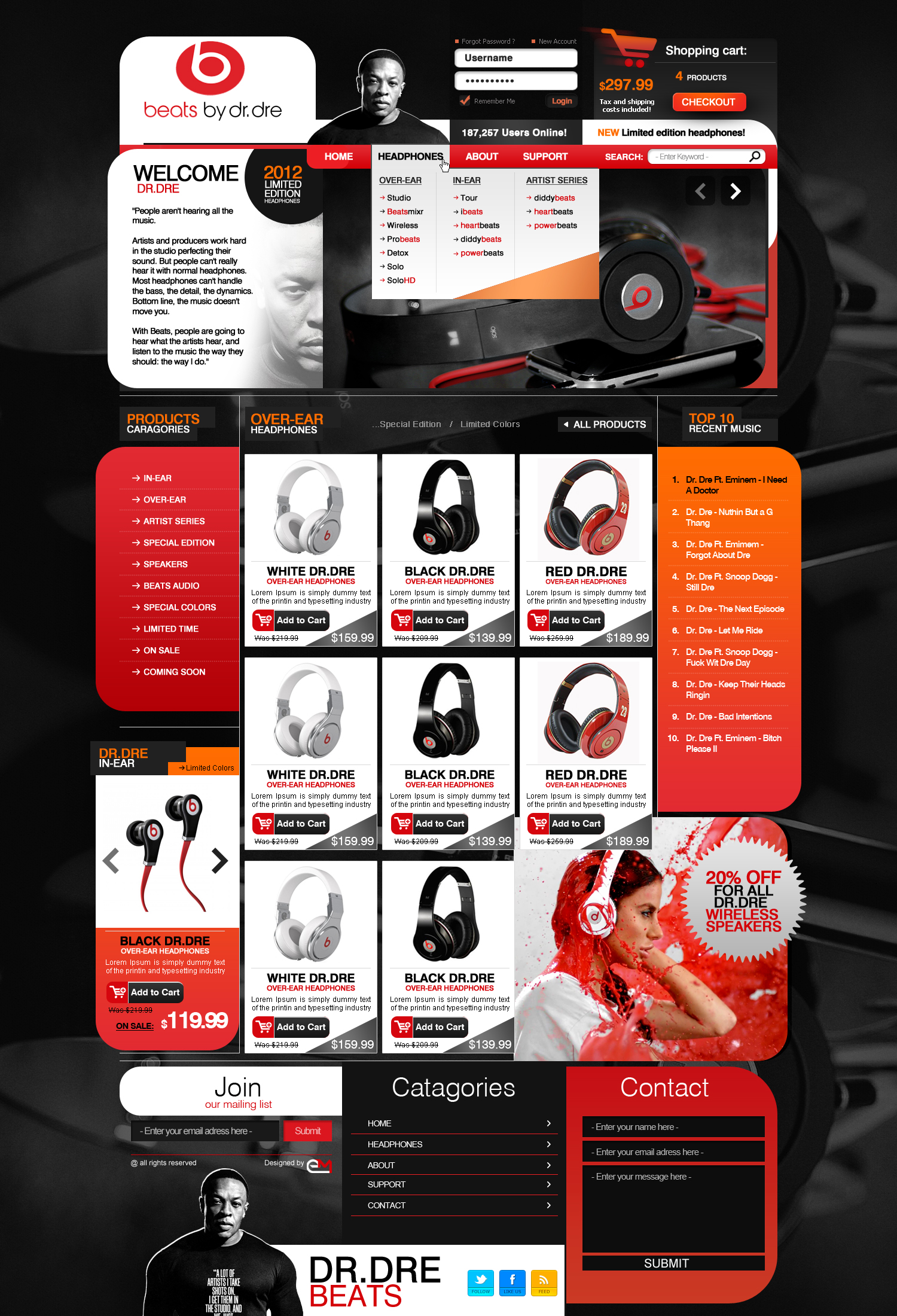 IMAGINARY Dr.Dre store website