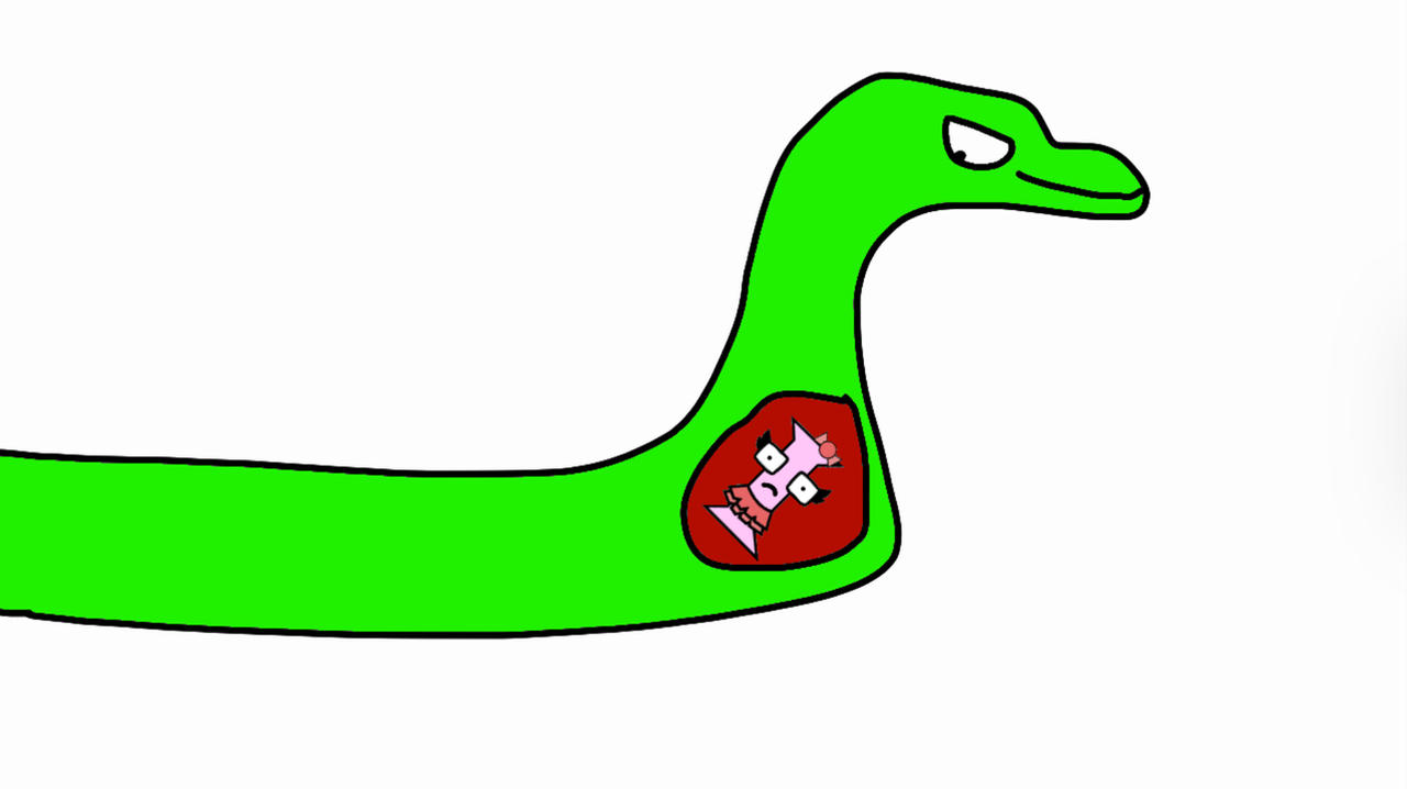 A snake ate I by kenvdragon on DeviantArt