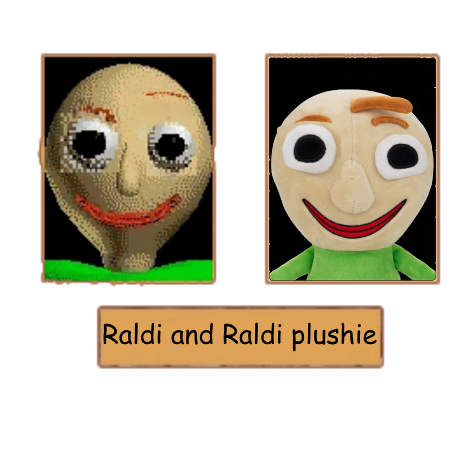 Raldi and Raldi plushie by ZeroGames1000 on DeviantArt