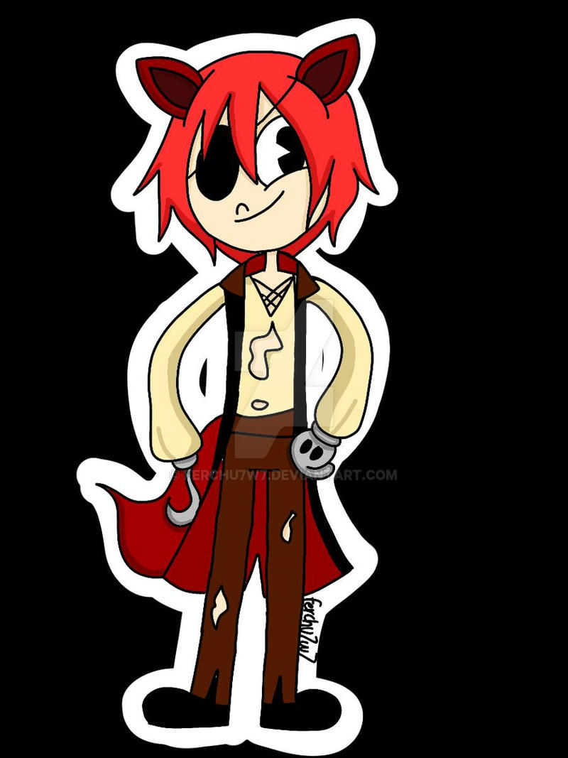 Foxy Humanized human Foxy in my style by Ferchu7w7 on DeviantArt