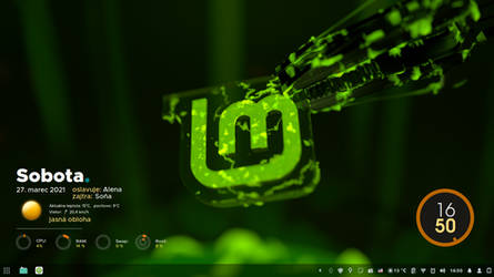 my RINGS with Linux Mint Theme