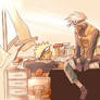 Naruto and Kakashi Studying