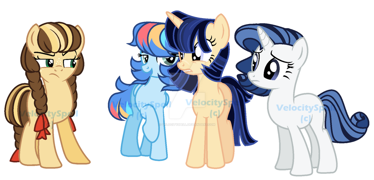 Mlp Getting Old ((MLP NG)) Old OC Redesigns by VelocitySpell on DeviantArt