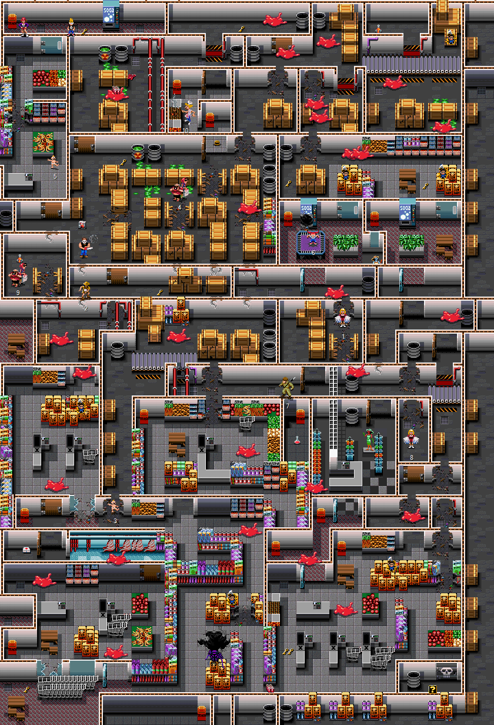 Who Are My Neighbors Map Zombies Ate My Neighbors (Bread) Level 24 Map By Punchoutplayepenguin On Deviantart