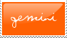 Zodiac Stamp: Gemini