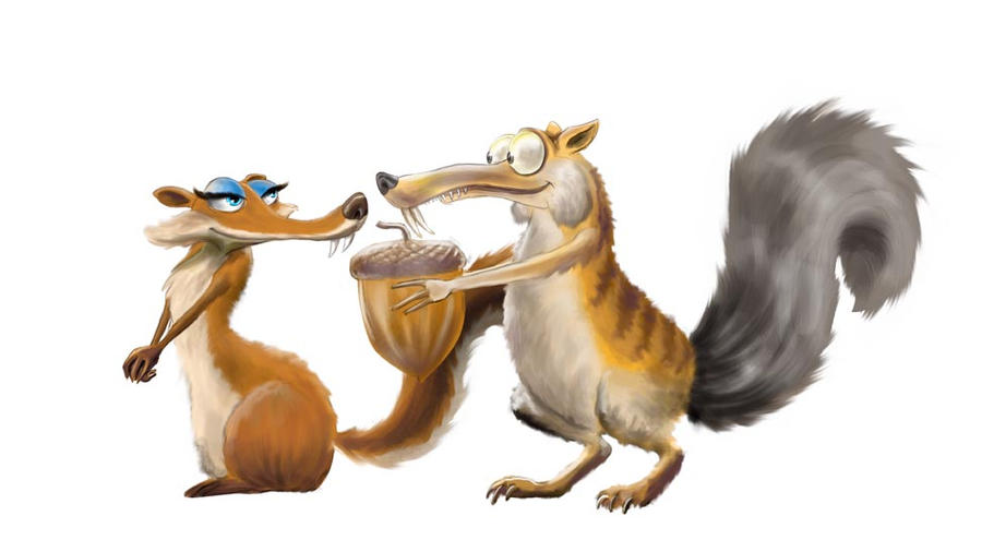 Scratte Deviantart Scrat and Scratte by MasterSS on DeviantArt