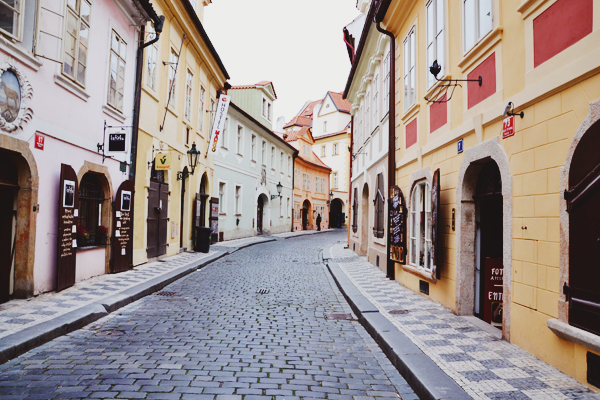 Prague: narrow streets