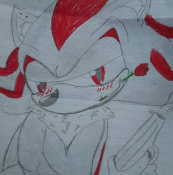 shadow the hedgehog on paper