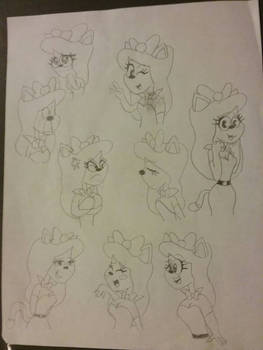 my Girlfriend Brooklyn's Kawaii Emotional sketches