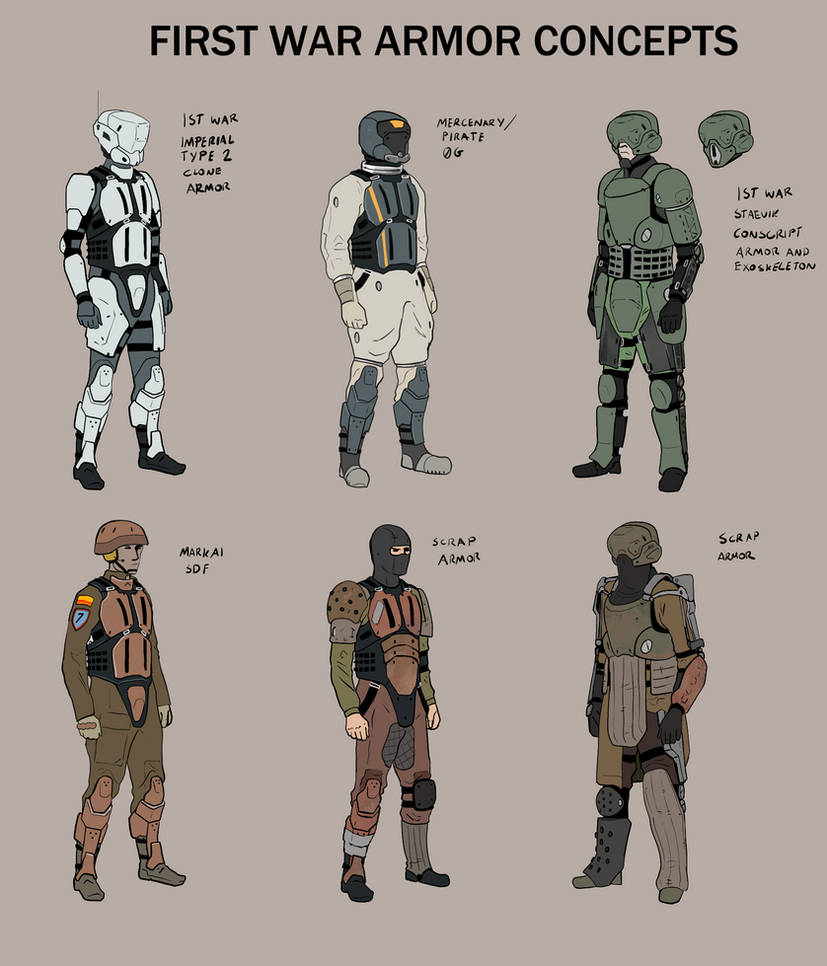 First War Armor and it's current equivalents by goeliath on DeviantArt