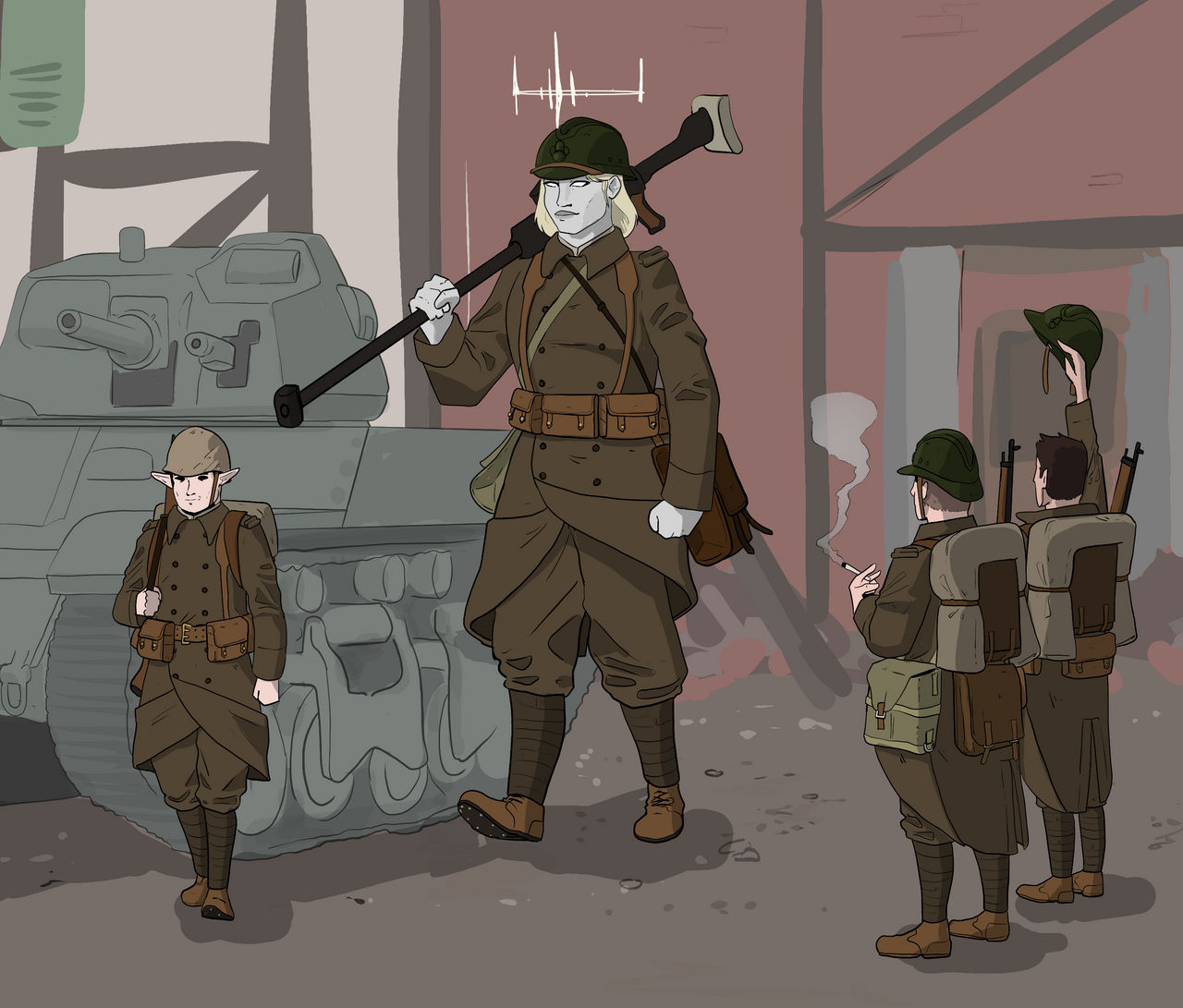 Deviantart Rifleman Guard Galbanic Anti Tank Rifleman by goeliath on DeviantArt